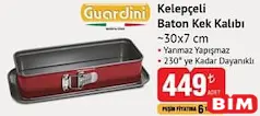 GUARDİNİ KELEPÇELİ BATON KEK KALIBI 30X7 CM indirimli fiyat GUARDİNİ KELEPÇELİ BATON KEK KALIBI 30X7 CM fiyat ve kampanya bilgisi